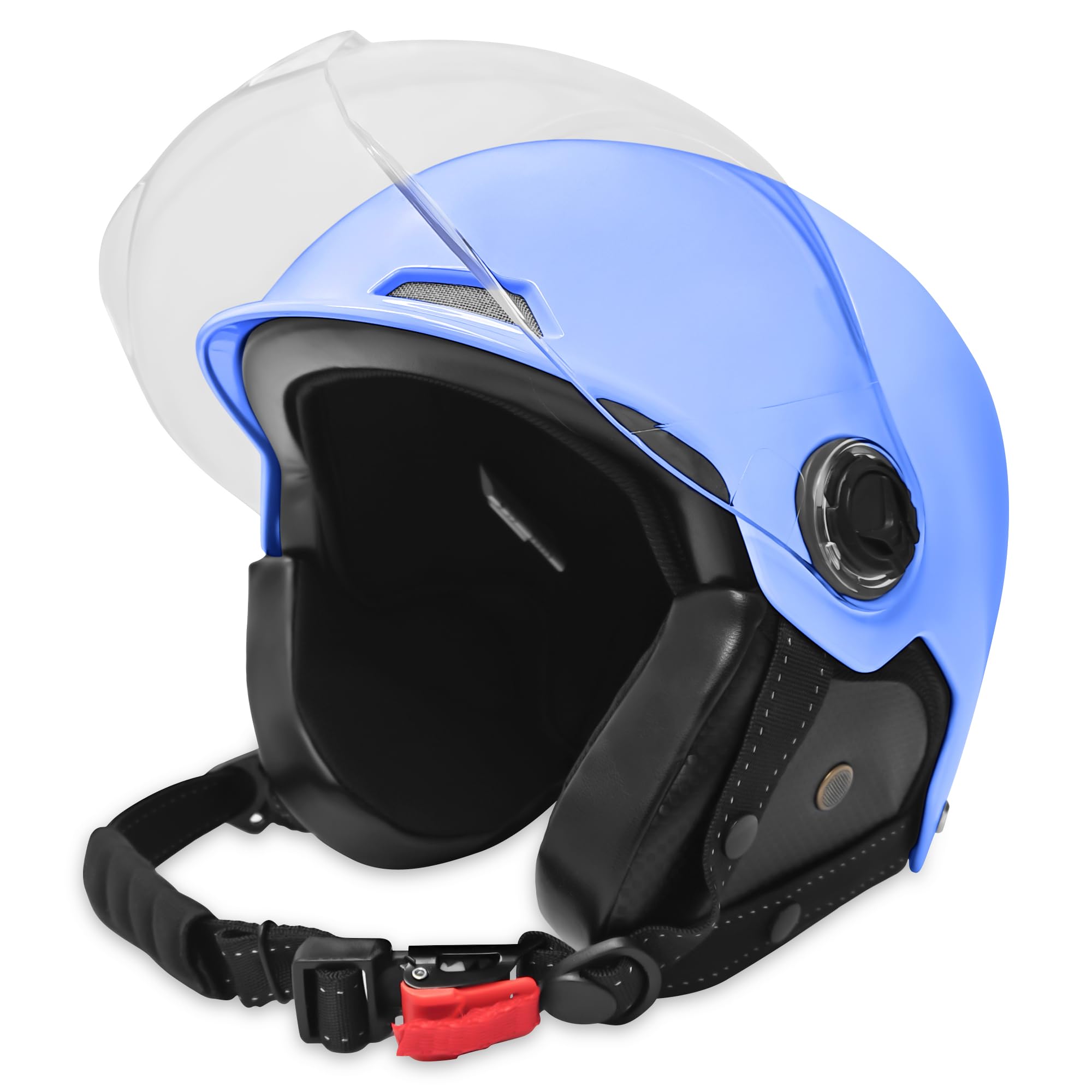 Motorcycle Helmet for Adults Half Helmet with Windproof Mask for Cruiser , Road Bikes, Electric Bikes, Scooter Cool Helmet for Men and Women,DOT