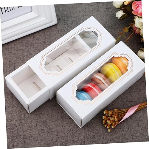 Miniatura 2 de ifundom 30 PC Cupcake Container Macaron Contenedores Cake Box Abrir la Ventana
