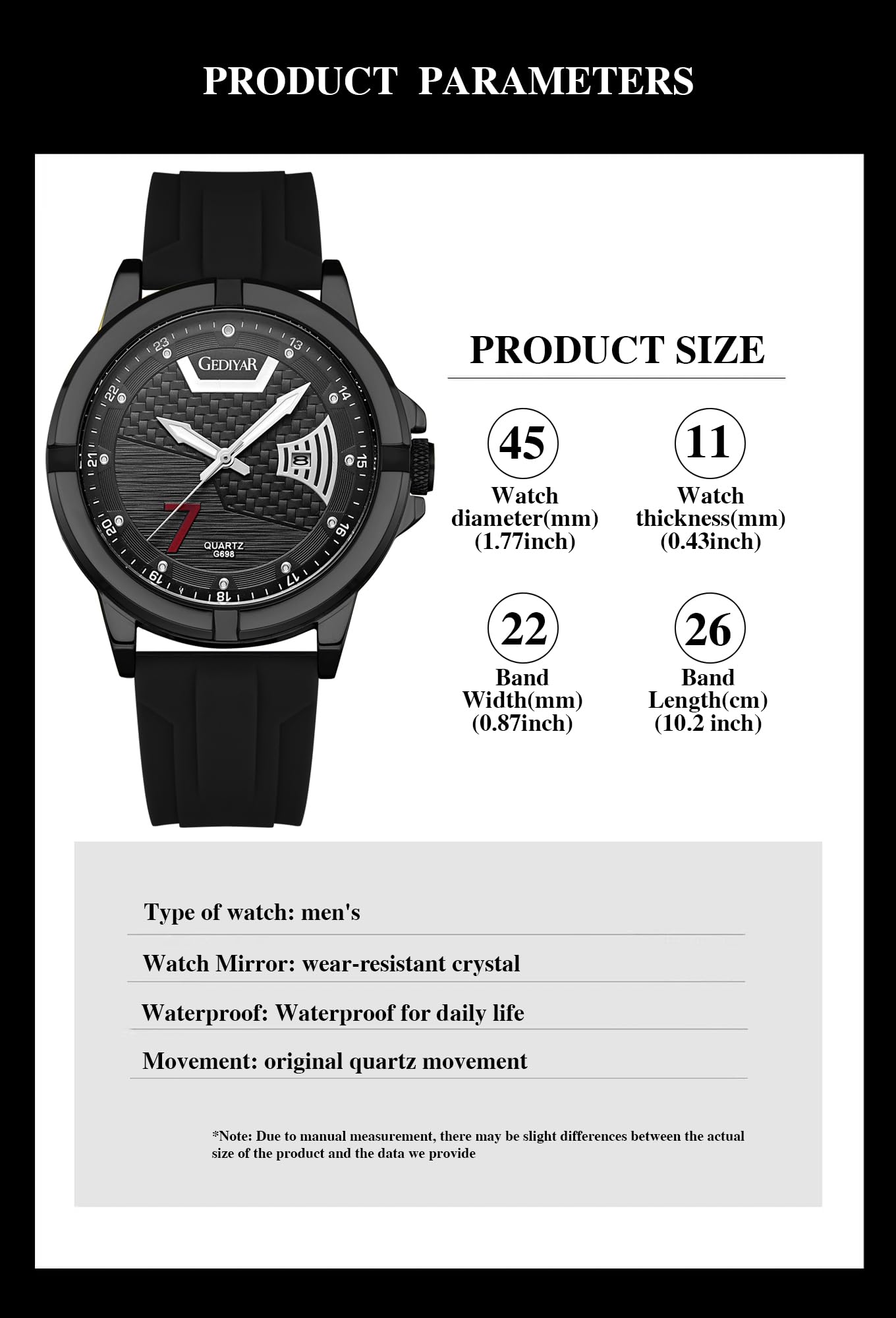 Orologio analogico alla moda da uomo, orologio al quarzo impermeabile con cinturino in silicone, design unico, orologio da polso militare militare sportivo con calendario con data grande