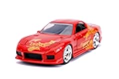 Fast & Furious 1:32 Orange JLS Mazda RX-7 Die-Cast Car, Toys for Kids and Adults