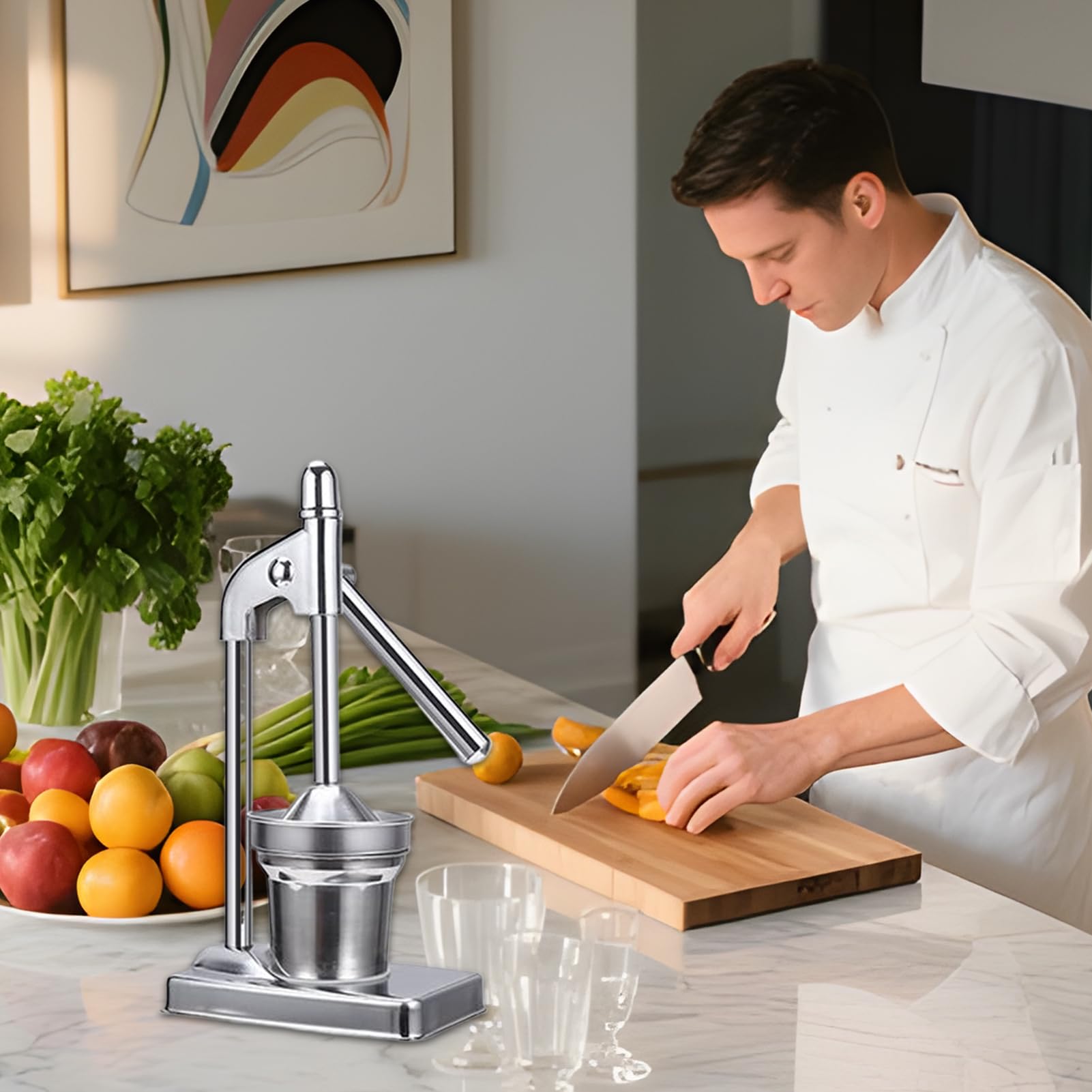 Estrattore di agrumi - Estrattore di succo di frutta e spremiagrumi in acciaio inossidabile | Spremiagrumi in acciaio inossidabile per cucina casa ufficio festa