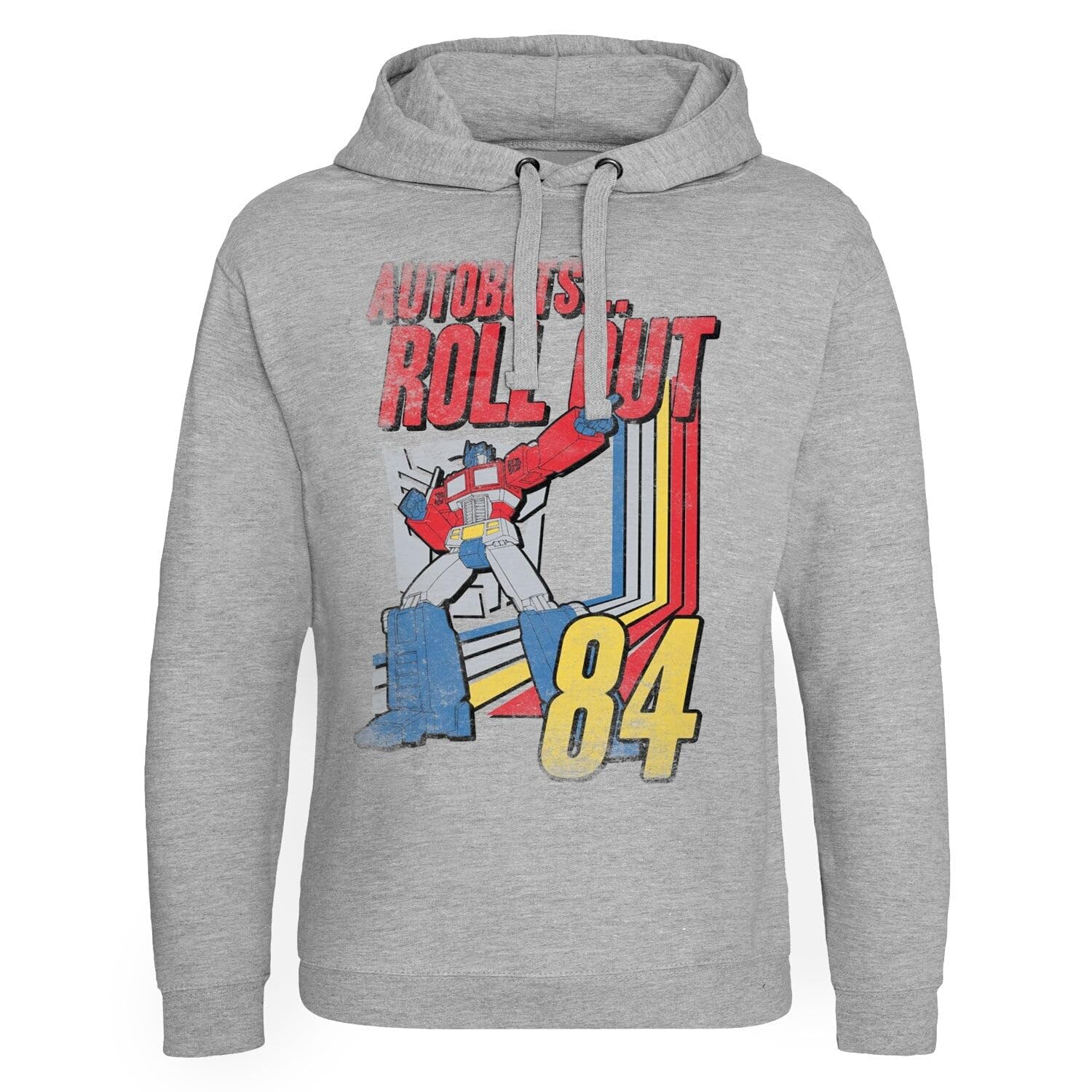 Transformers Officially Licensed Autobots - Roll Out Epic Hoodie (Heather Grey), XX-Large