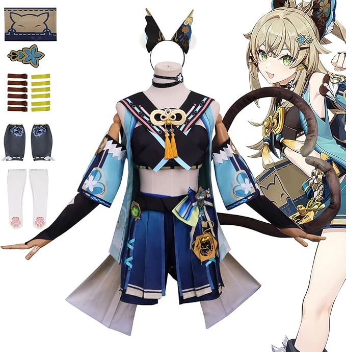 原神 げんしん 綺良々（きらら）レーシングスーツ コスプレ 衣装 Amazon.co.jp: （ 靴下、靴 、髪飾り付き）原神 Genshin 綺良々