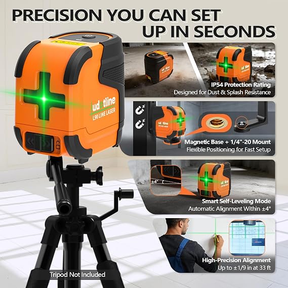 Pocket Cross-line lasers level Green L90 lazer leveler tools