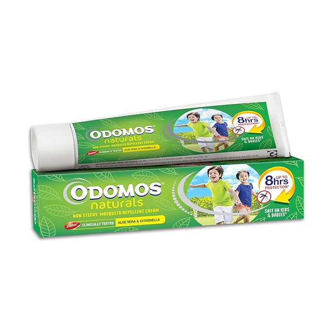 DABUR Odomos Naturals NonSticky Mosquito Repellent Cream 100g