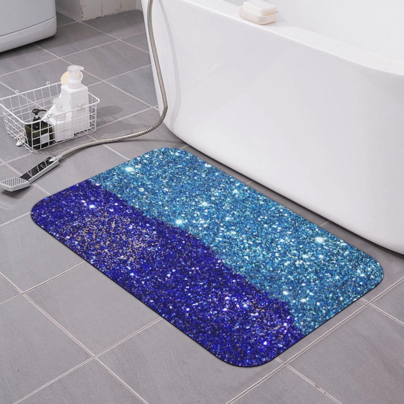 Tapis de bain absorbant séchage rapide antidérapant en diatomée