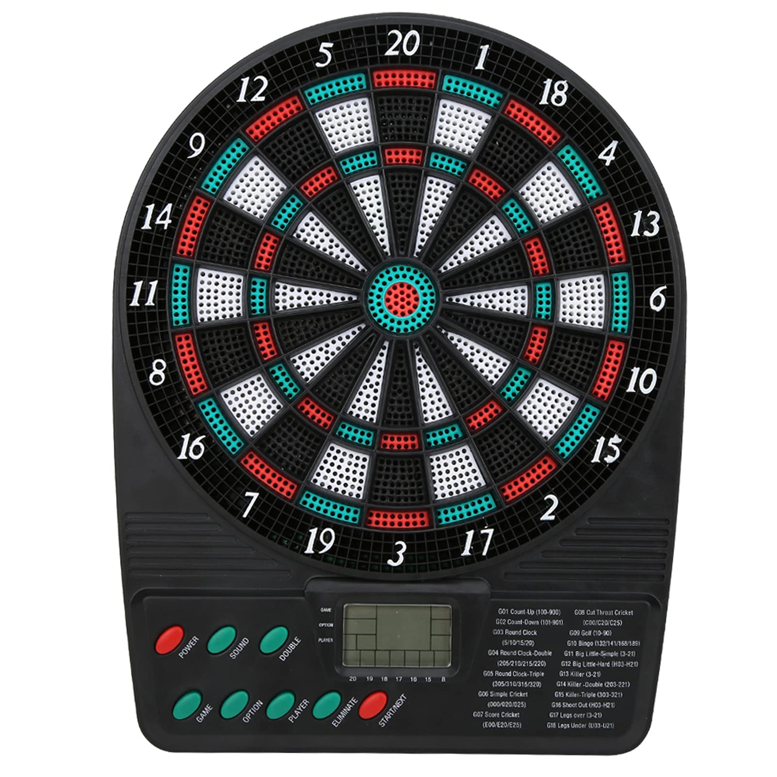 Diana electrónica, tablero electrónico de dardos de punta suave, pantalla LCD con 3 dardos, 12 puntas, 18 juegos, diana de puntuación automática para ocio familiar, entretenimiento al aire libre,