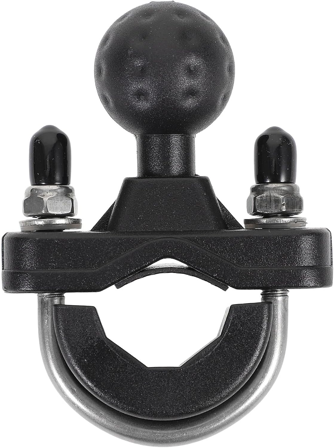 Bike Phone Mount Handlebar Holder for Motorcycle and Camera Housing with High Reliability Abs and Metal Material, Ball Head Diameter 25mm, for Ski Poles and Handlebar Installation