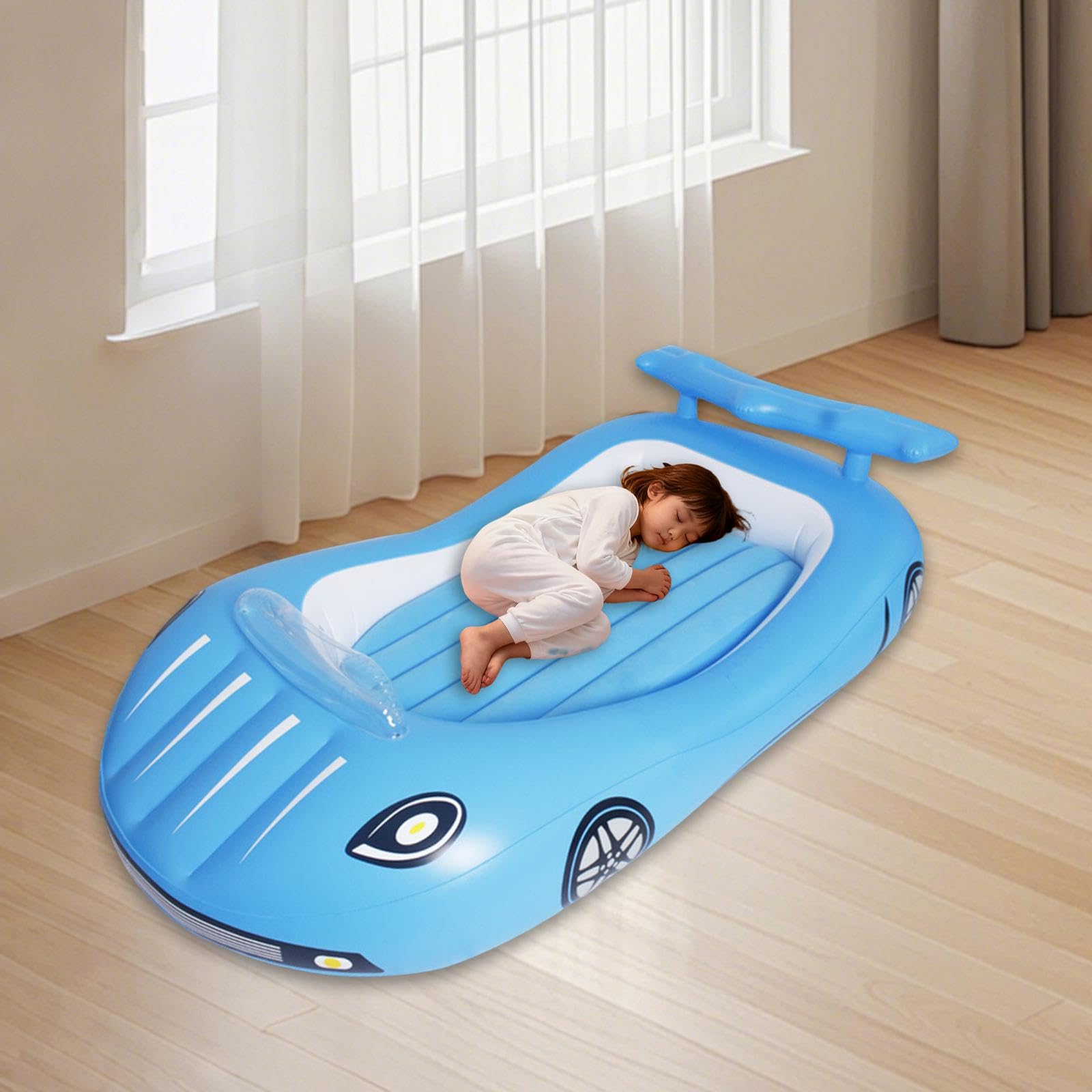 Materasso Gonfiabile a Forma di Auto, per Vacanze E Campeggio, Blu