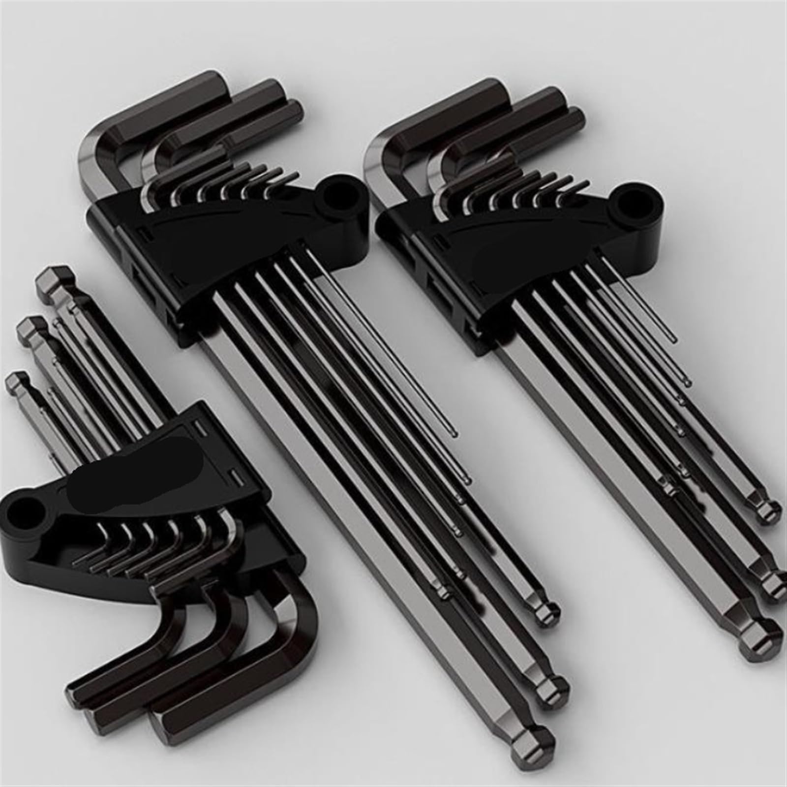 Inbusschlüssel L-förmiger Sechskantschlüsselsatz, 9-teiliges Torx und Flachkugelschlüssel Reparaturwerkzeuge für Haus und Garage, langlebiges und kompaktes Design