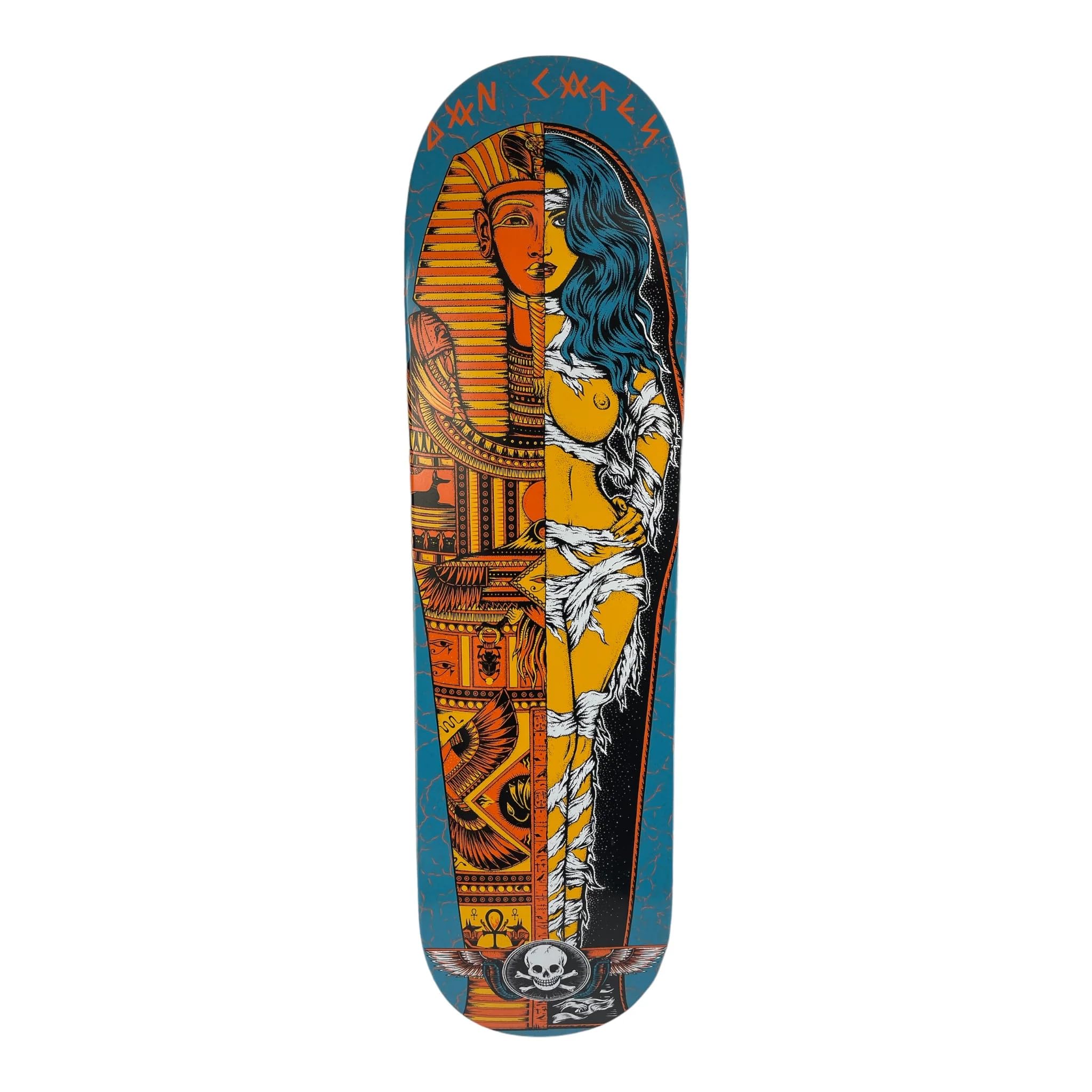 Dan Cates Mummy Blue - Skateboard Deck- Death Skateboards - 8 50