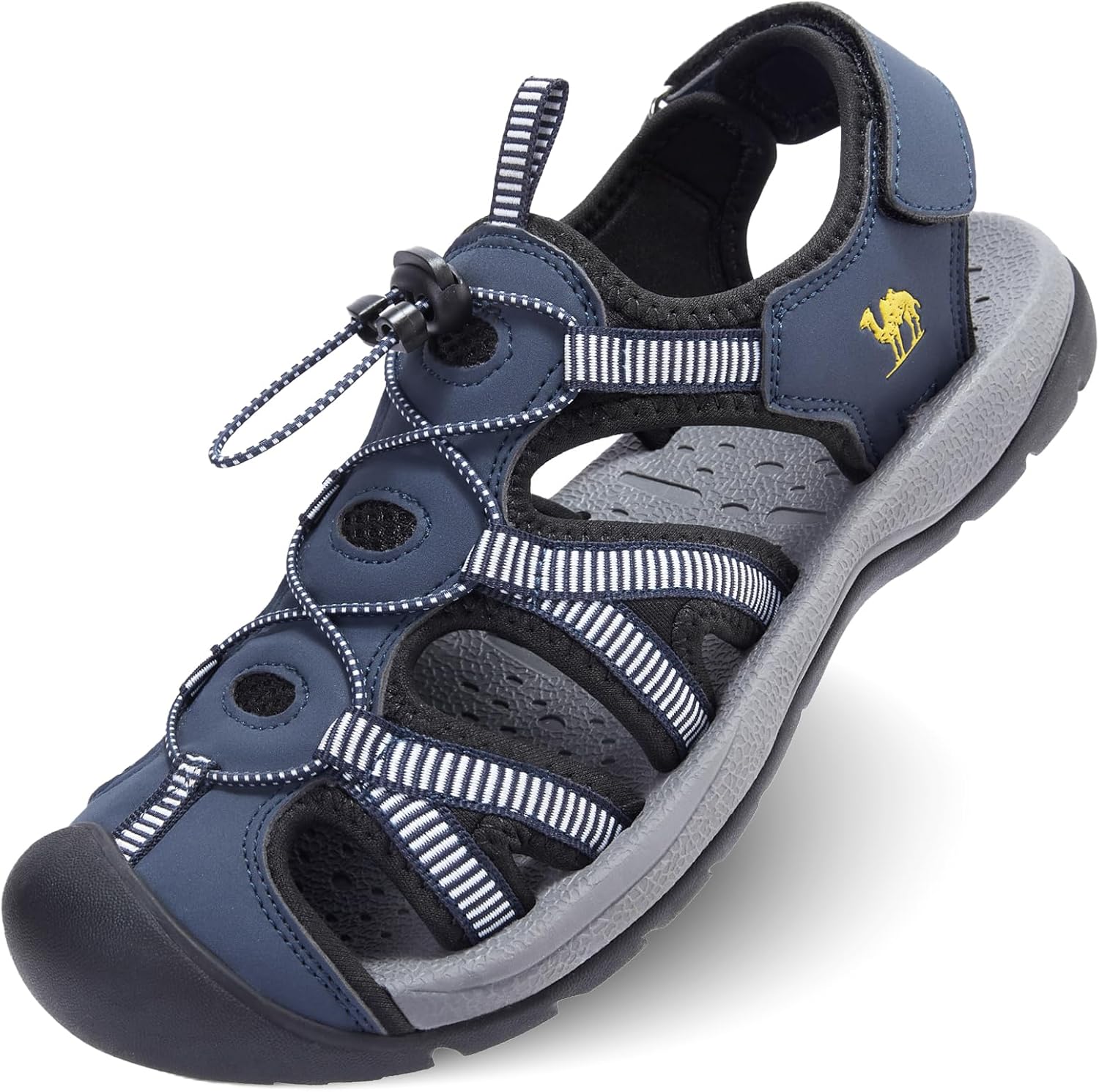 CAMELSPORTS Men's Hiking Sandals Closed Toe Outdoor Beach Sandal Waterproof Sport Fisherman Sandals Water Shoes
