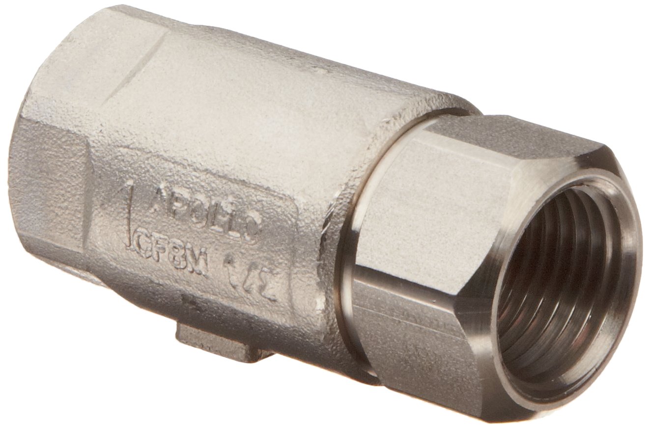 Apollo 62-100 Series Stainless Steel Check Valve, Ball Cone, 3/4