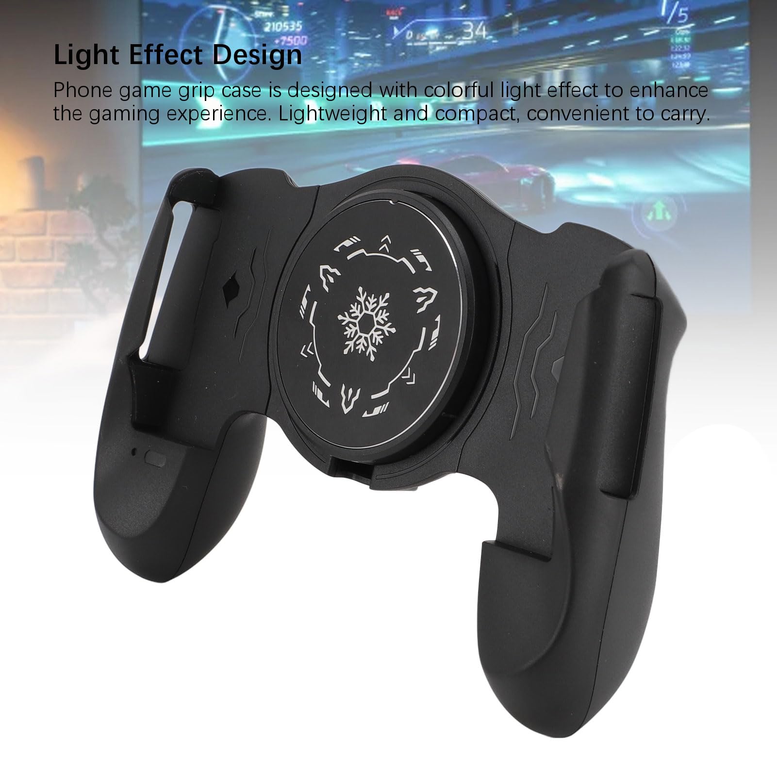 Asixxsix Poignée de Jeu pour téléphone, Manette de Jeu Mobile avec Refroidissement par Ventilateur, Support USB Type-C pour téléphone Portable, Manette de Jeu, joysticks