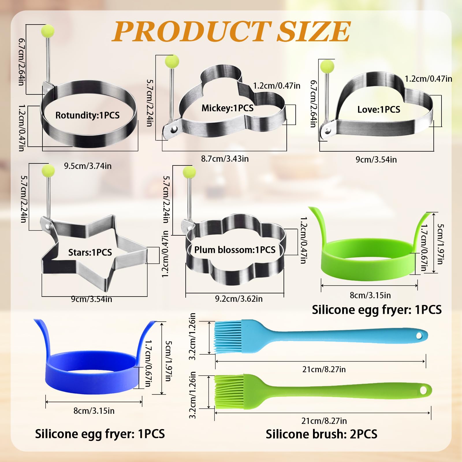 Moule à œufs Au Plat - Moule à œufs Amusants En Acier Inoxydable, Moule à œufs Au Plat, Moule à