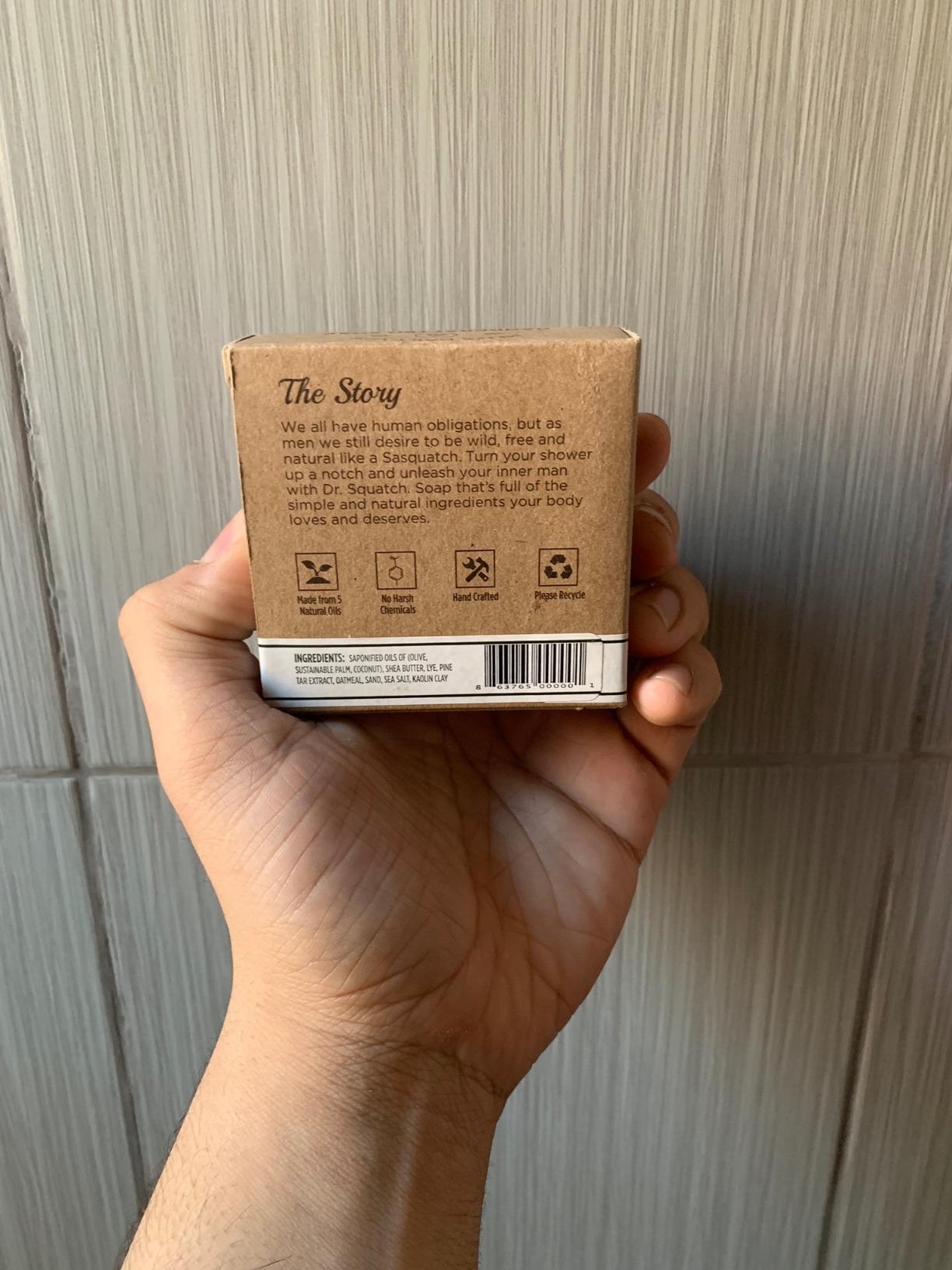 Dr. Squatch All Natural Bar Soap for Men with Heavy Grit, Pine Tar
