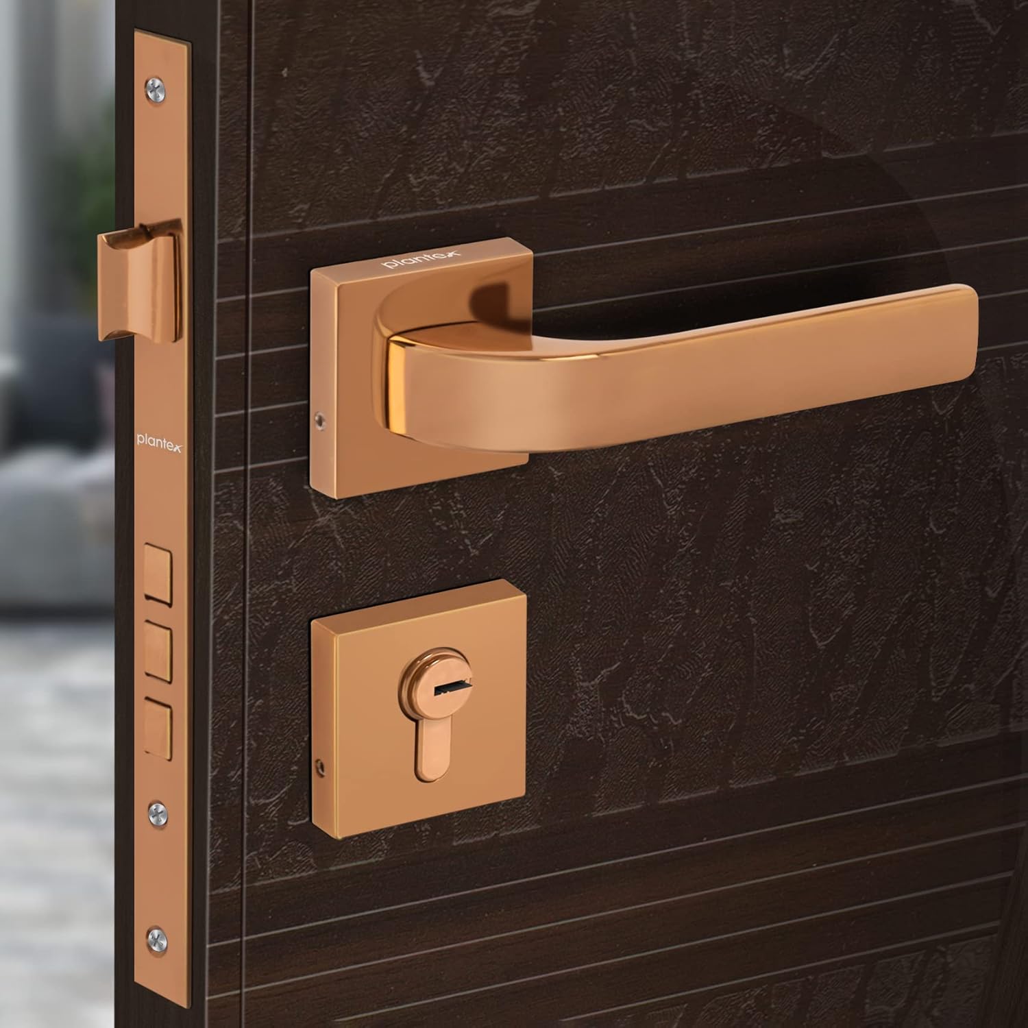 Plantex Heavy Duty Door Lock Main Door Lock Set with 3 Keys/Mortise