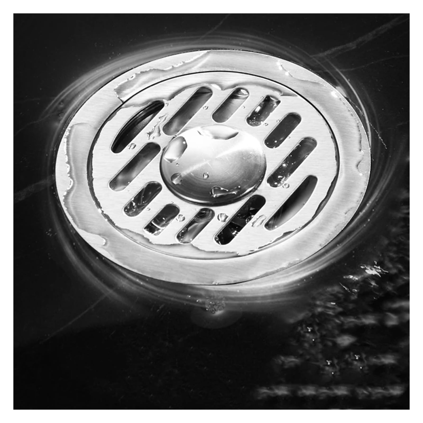 Sumidero Ducha Escurridor de Suelo Acero Inoxidable 10/12cm, Cubierta Filtro for Ducha, Accesorio for bañera y baño(12cm Dual-Purpose)