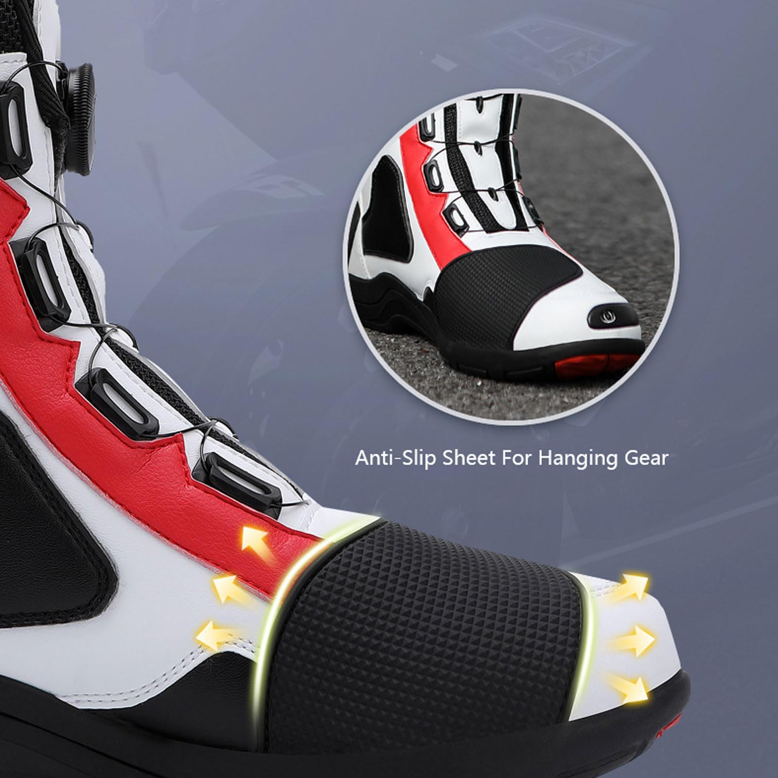 Chaussures De Moto DéContractéEs AntidéRapantes Chaussure Moto Femme Chaussures De Moto De Rallye Tout-Terrain Semelle AntidéRapante DéContracté Classiques Femme