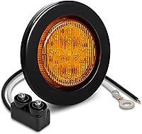 Vista 11 de ONLINE LED STORE - Luces de delimitación lateral de 13 LED, redondas, de 6.35 cm (padre)., paquete de 8, Rojo