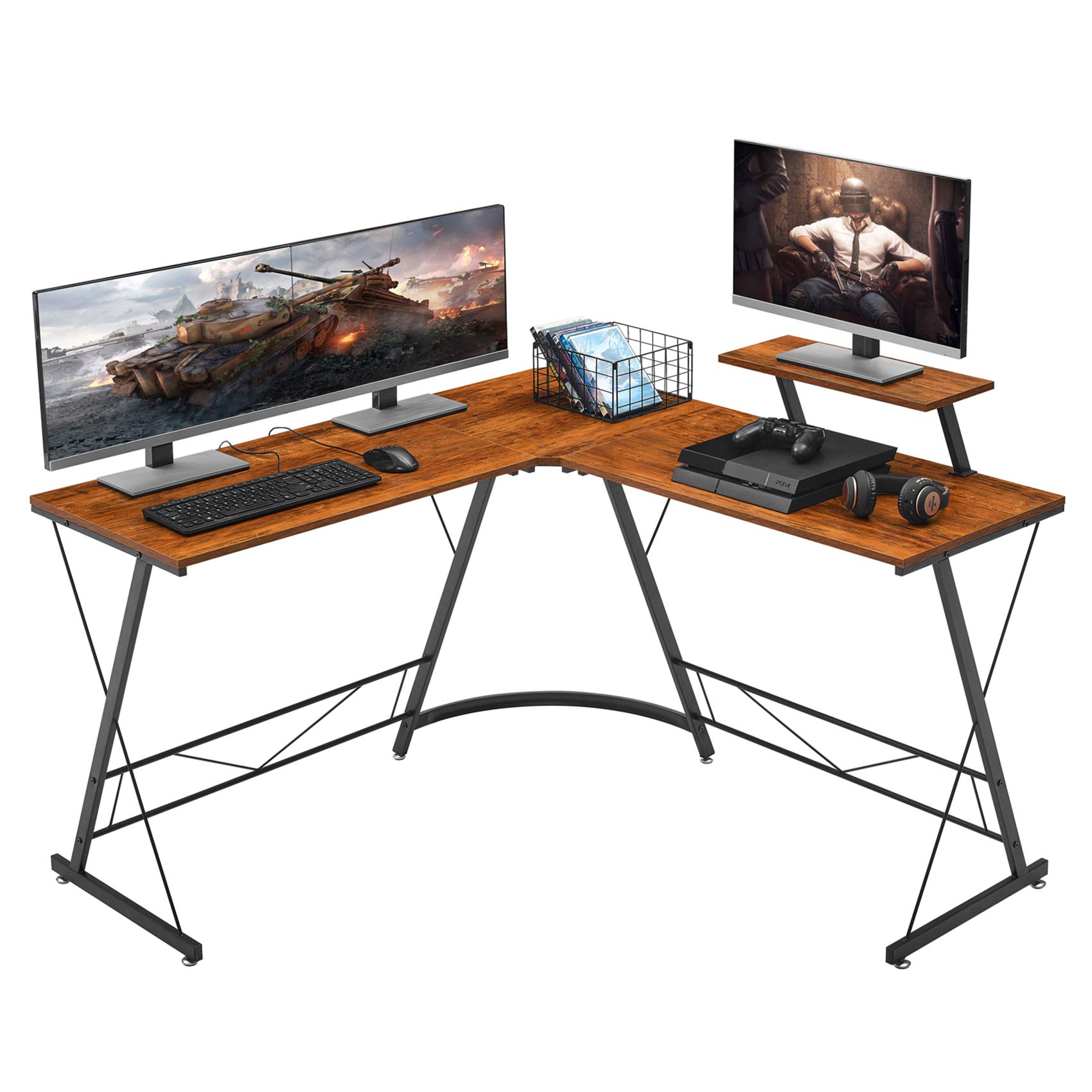 Buy Mr IRONSTONE L Shaped Desk, Computer Desk, Gaming Desk, Office