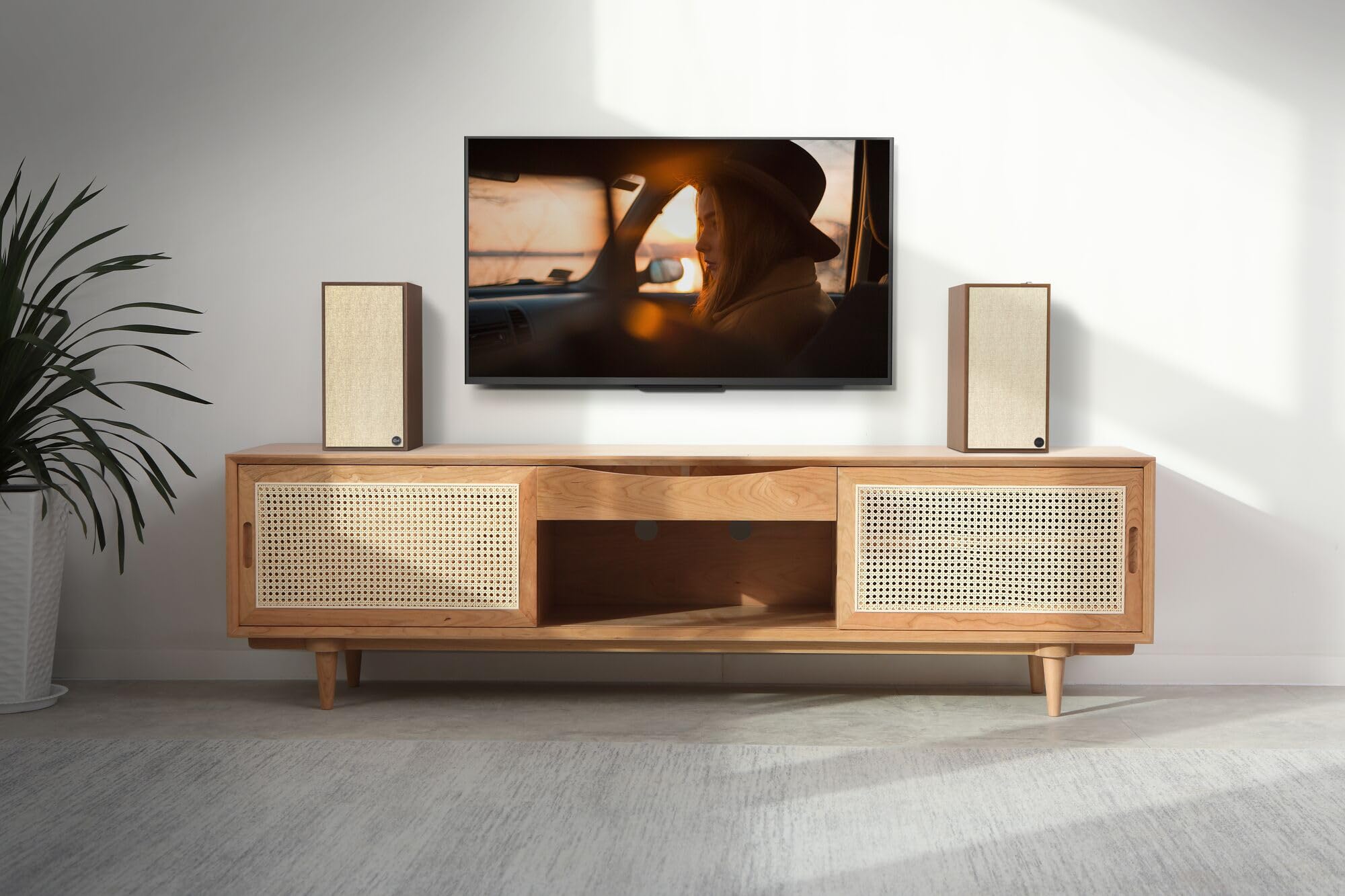 Klipsch, The Sevens, monitor amplificati, walnut