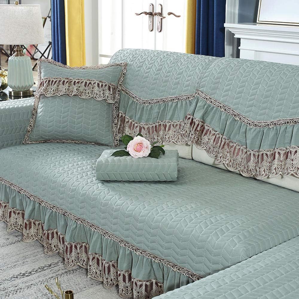 Sofa Cushion Non Slip,Sofa Cushion Non-Slip Modern Home Sofa Cover Four Seasons Universal@Green_80*120Cm(1Pcs)
