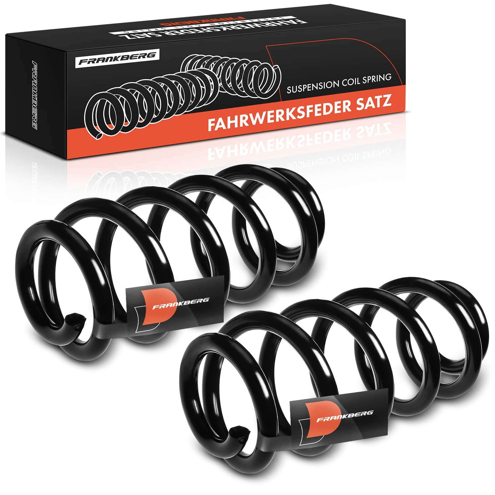 Frankberg 2 muelles de suspensión para eje trasero 1K0511115GG | Compatible con: A3 8P1, A3 Sportback 8PA