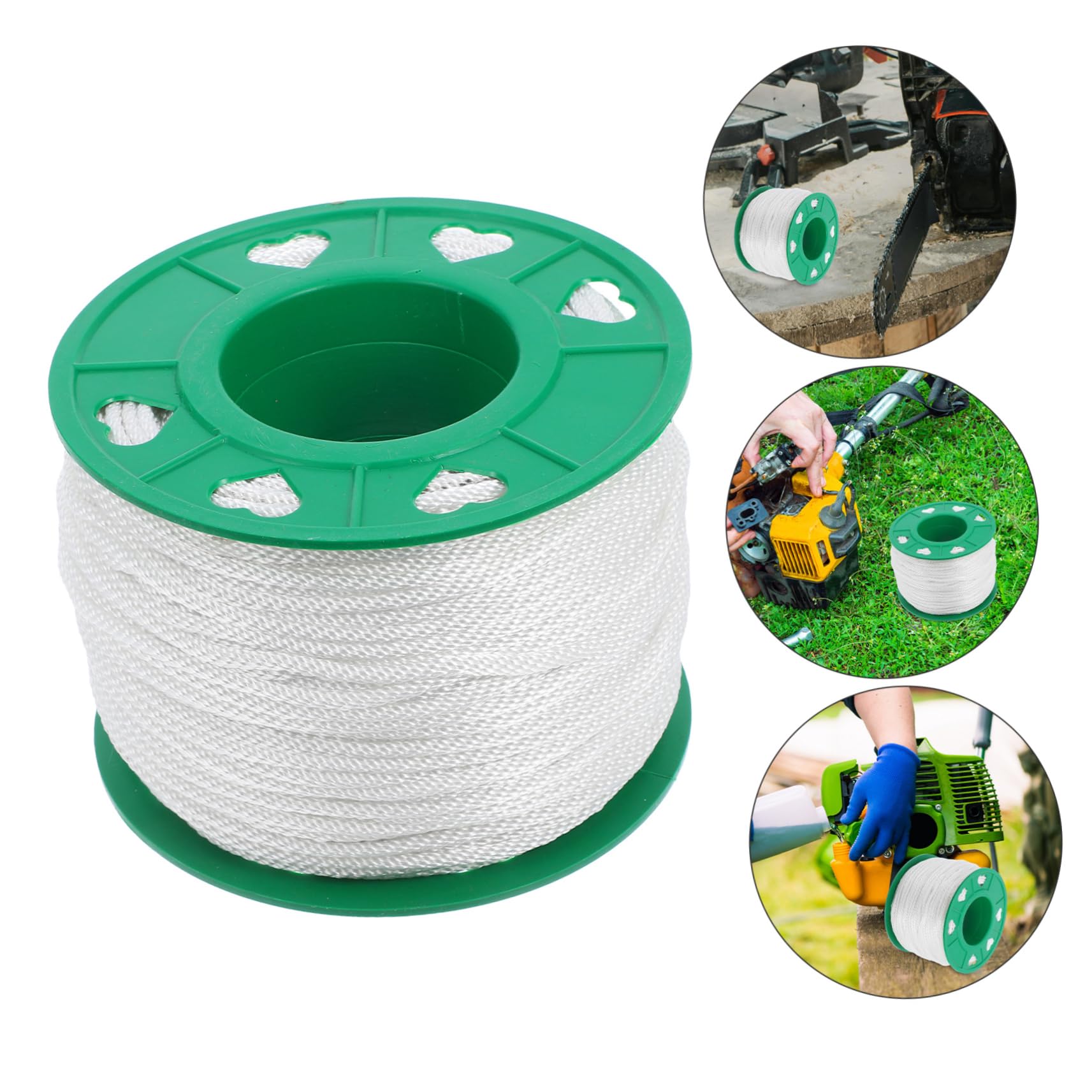 1rollo Cuerda De Arranque De Repuesto para Motosierra y Cortacésped Cuerda De Nylon Resistente para Tareas De Jardinería Al Aire Arranque Fácil y Ligero Compatible Diversas