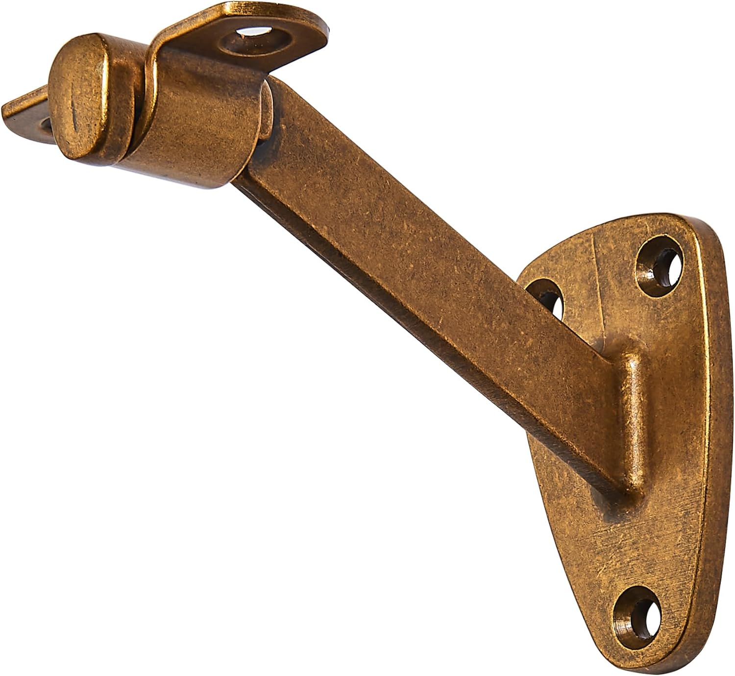 10 Pack 4 Inch Antique Brass Handrail Stair Support,Heavy-Duty handrail Bracket,Stair handrail Stair Support,Bearing Capacity and Suitable for Stairs,corridors,Shopping malls,Buildings