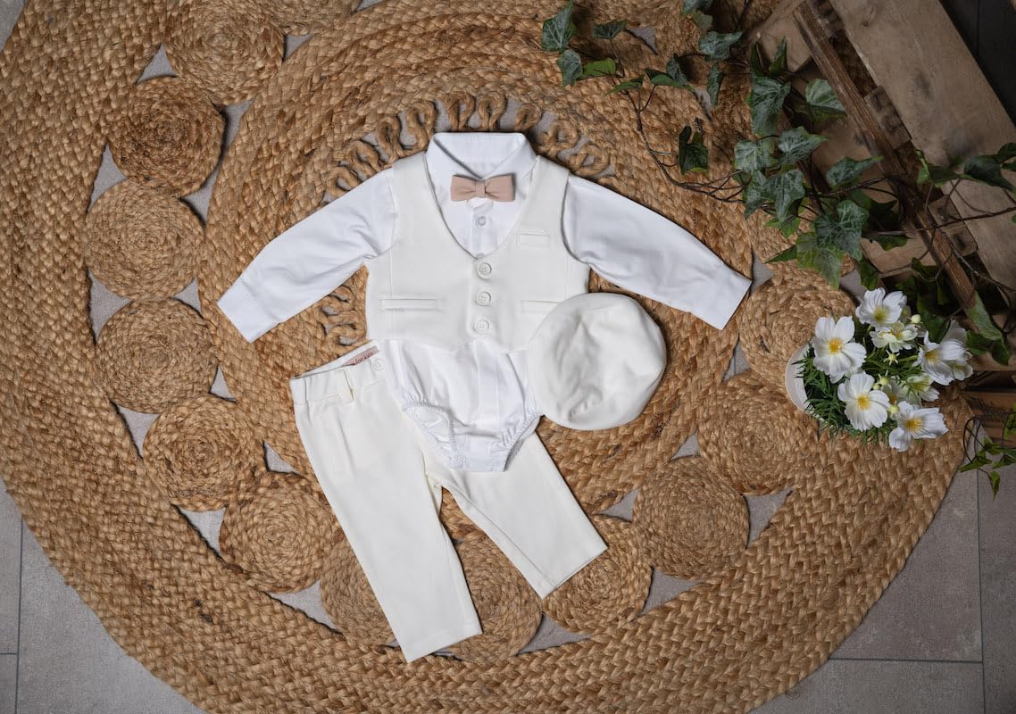 Baby Jungen Anzug Taufanzug Hell Blau Festanzug Taufset Taufoutfit Anzug Langarm Taufe