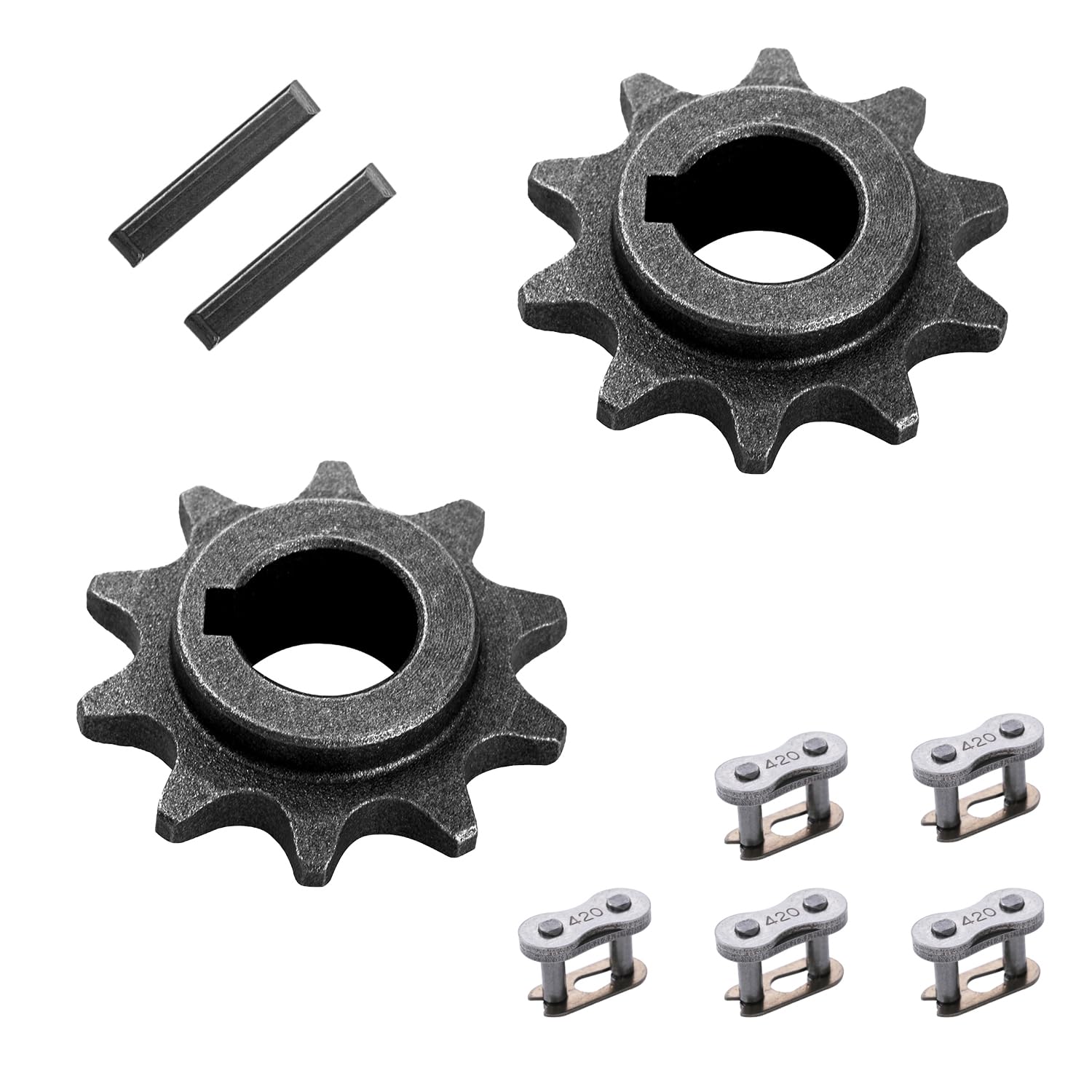 KAMIER 10 Tooth #40 41 420 Chain Front Sprocket 5/8" Bore for Predator 196cc 200cc 212cc 6.5hp Coleman CT200U CT200U-EX BT200X Baja Massimo Warrior