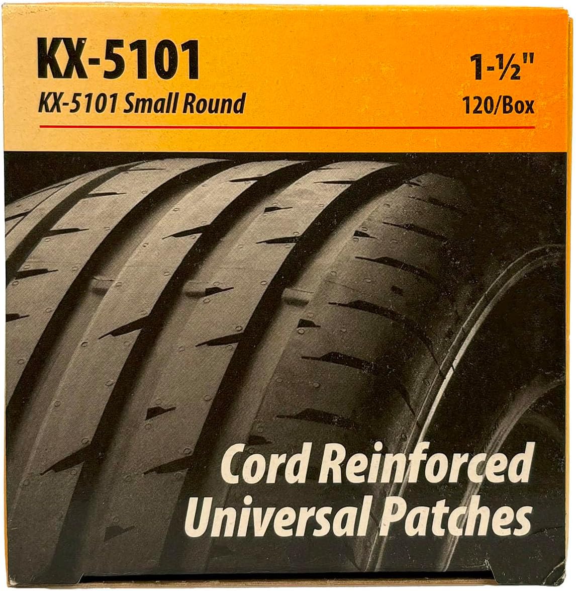 KEX KX-5101 Fabric Reinforced Universal 1-9/16 inch Round Patches for Radial and Bias Ply Tires, 120 Units