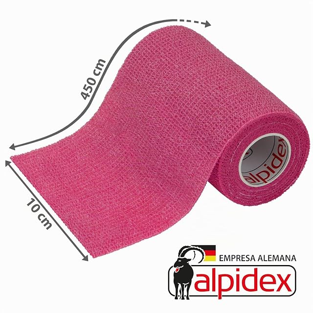 Foto 2 de 6 de ALPIDEX 12 Rollos Venda Autoadhesiva Elástica 10 cm x 4,5 m Cohesiva