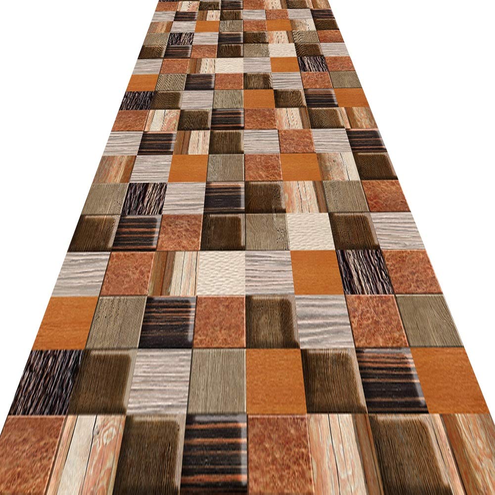 Tapis de couloir effet bois 3D pour sécuriser et décorer votre entrée