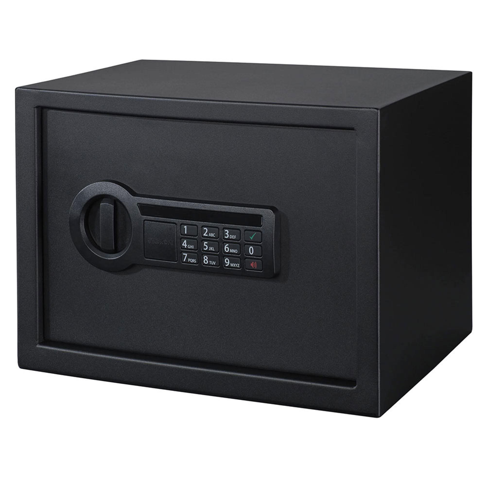Stack-OnPersonal Safe with Electronic Lock – Home or Office Safe with Interior Light, Backup Key, and Foam-Padded Shelf