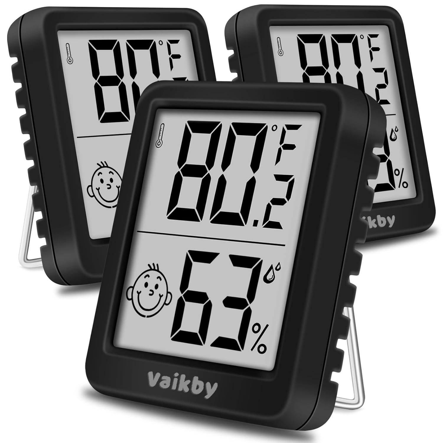 Indoor Humidity Meter Hygrometer 3Pack, Room Thermometer for Correct Room Temperature Monitor, Digital Hygrometer with Indoor Thermometer for Dwelling, Child Nursery, and Humidity Sensor Enhanced Consolation