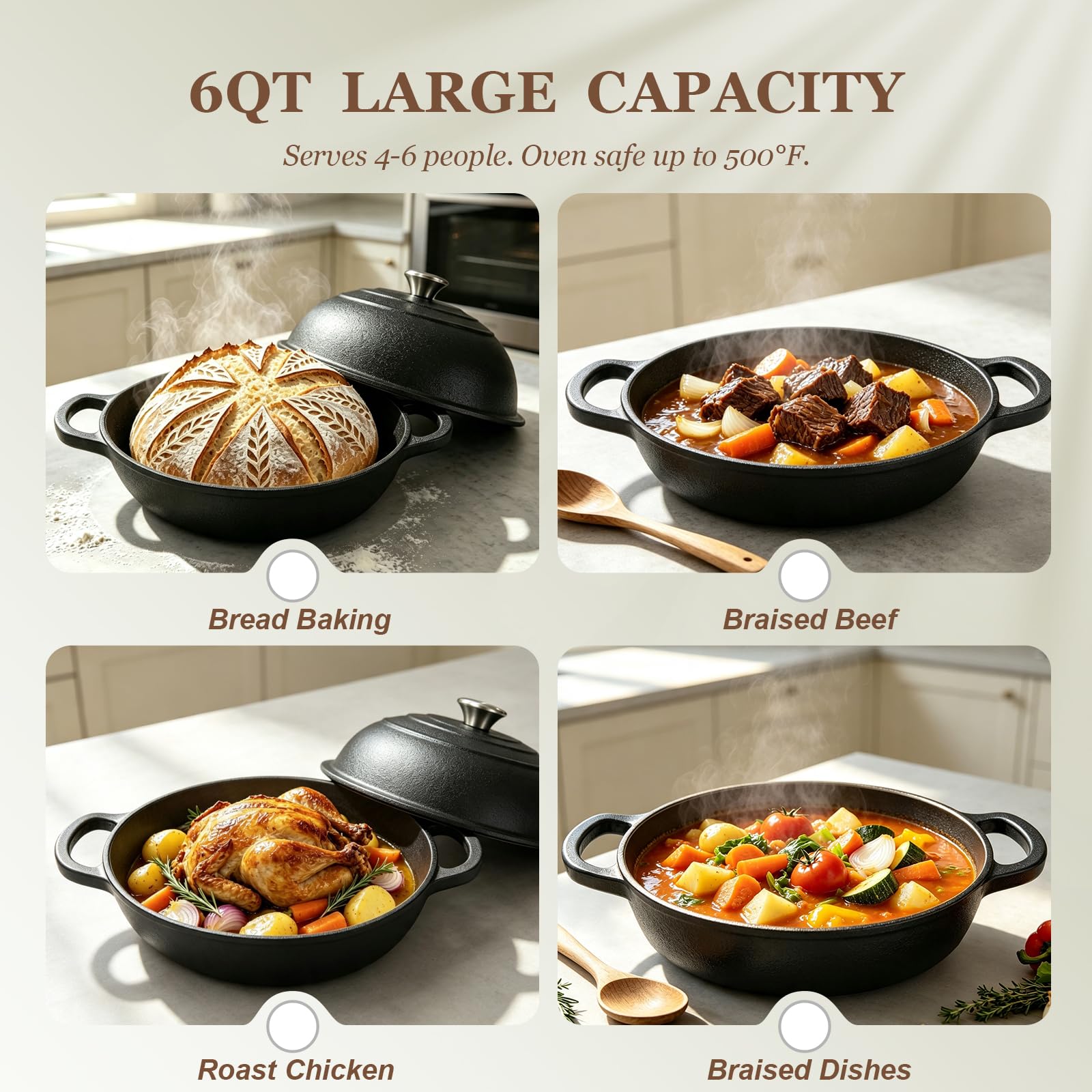 Cast Iron Bread Oven - Bake Sourdough Like a Pro -4