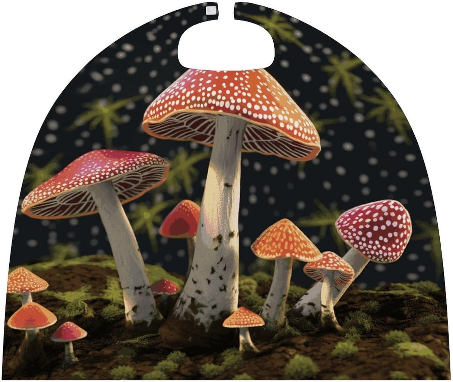 Renaissance Cape Halloween Costume for Men Women Mushroom Vintage Capelet for Cosplay Parties Mushroom