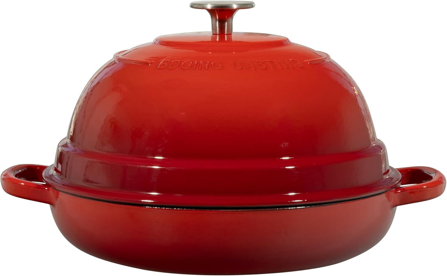 Enameled Cast Iron Dutch Oven Pot with Lid, Round Bread Oven for Homemade Sourdough Bread Baking, 6 Quart, Red - Image 6
