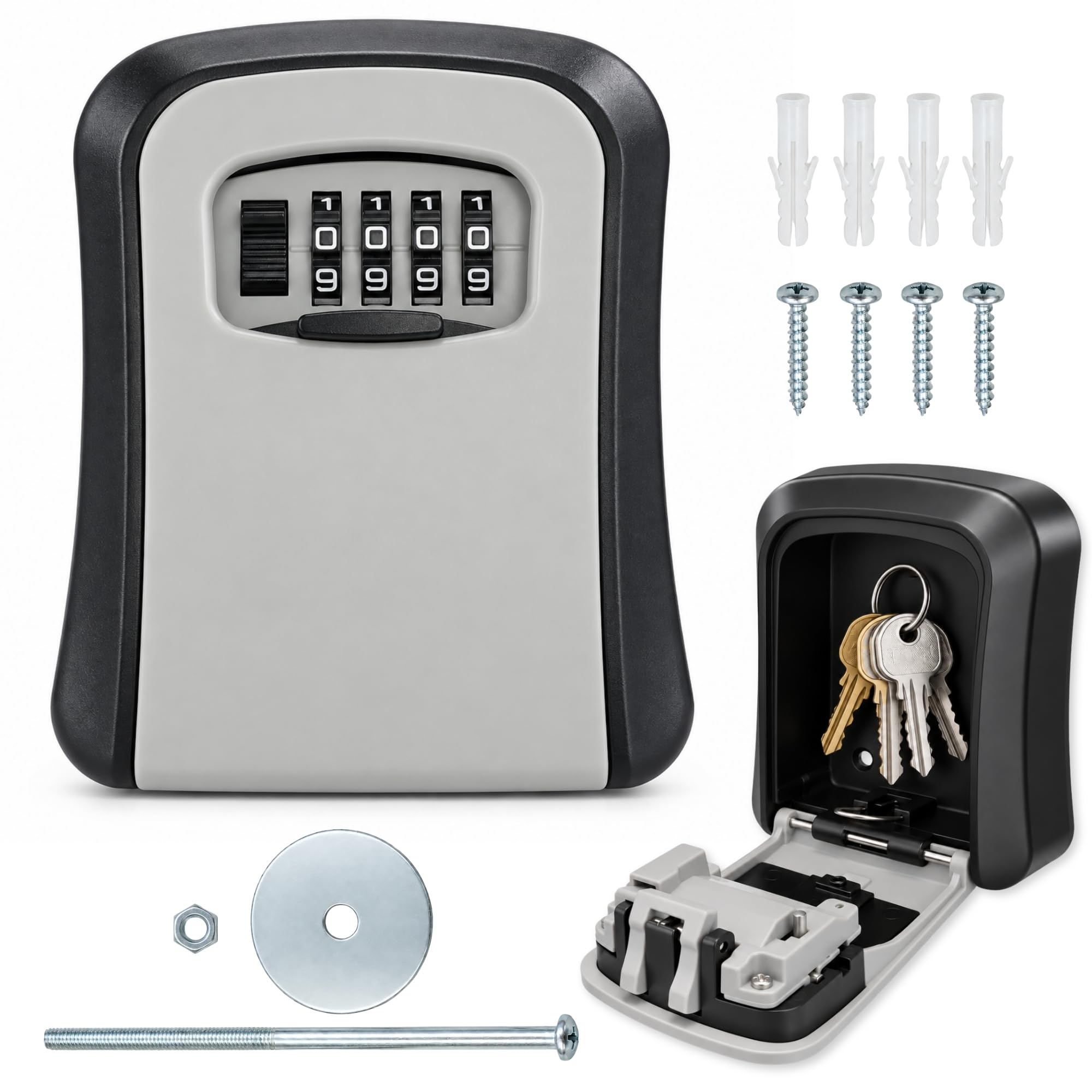Caja de Seguridad para Llaves, Caja de cerradura, Código de 4 dígitos - imagen 1