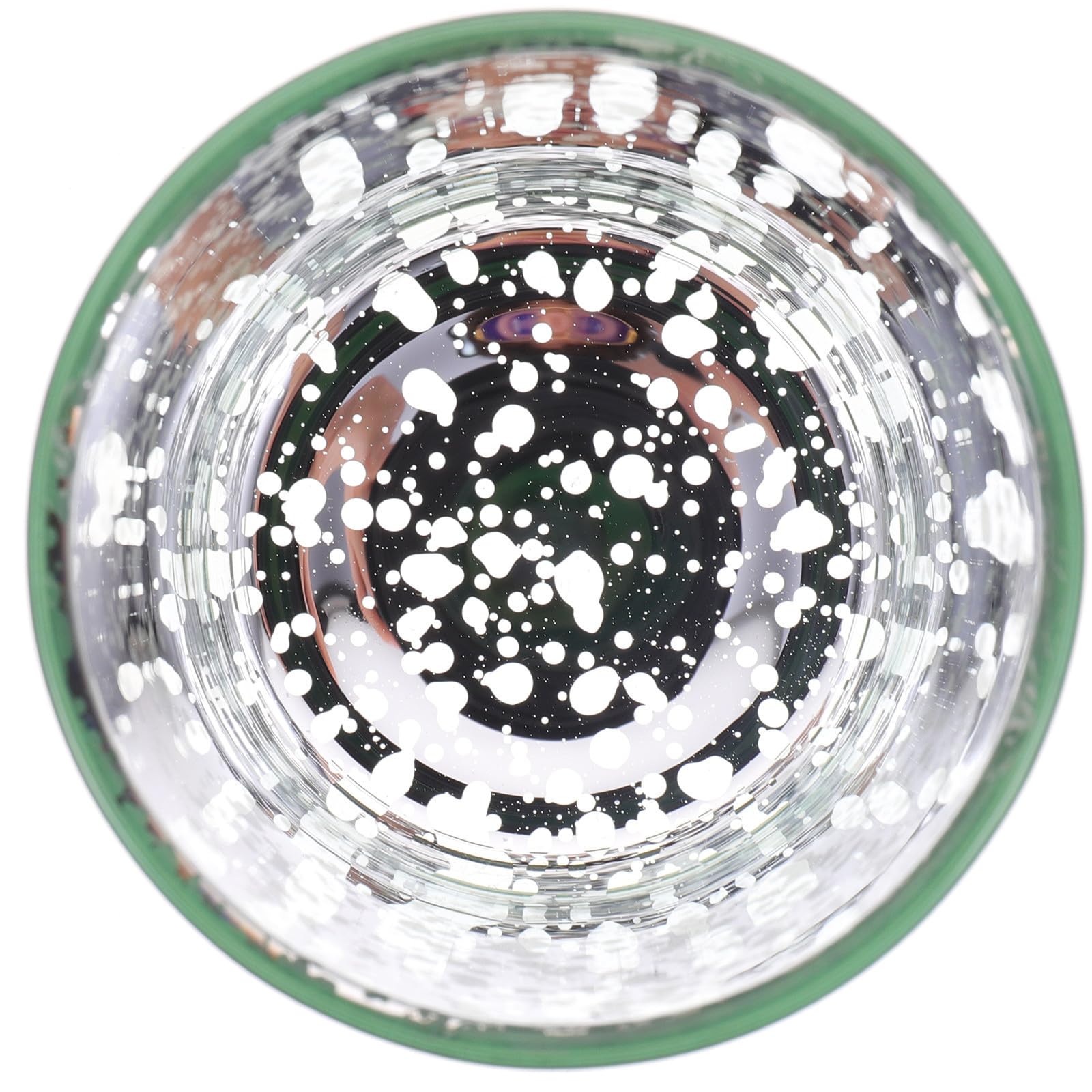 Toyvian 8 Piezas Portavelas de Cristal Navideño Estampado de Árbol para