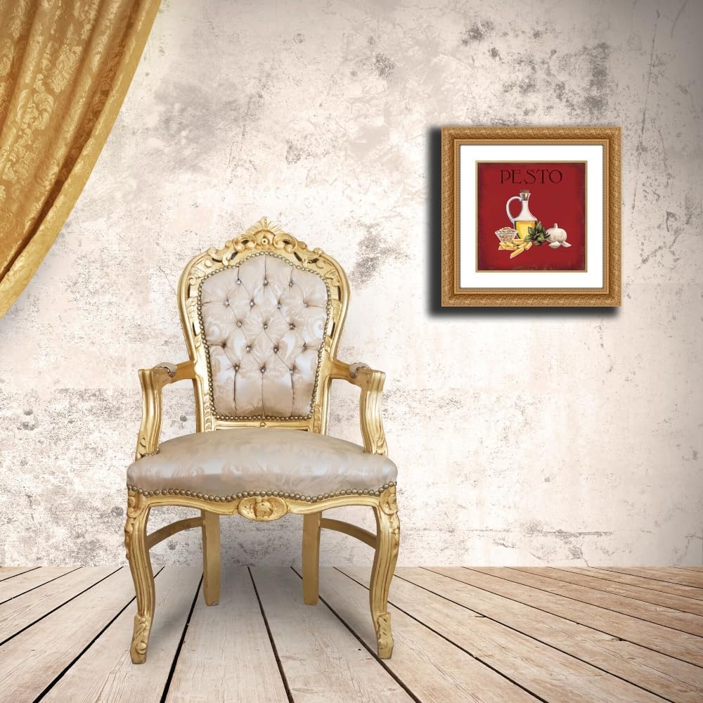 ArtDirect Italian Cuisine II Custom Framed Art Print Giclee Print or Canvas Options with Various Sizes and Customization by Fabiano, Marco
