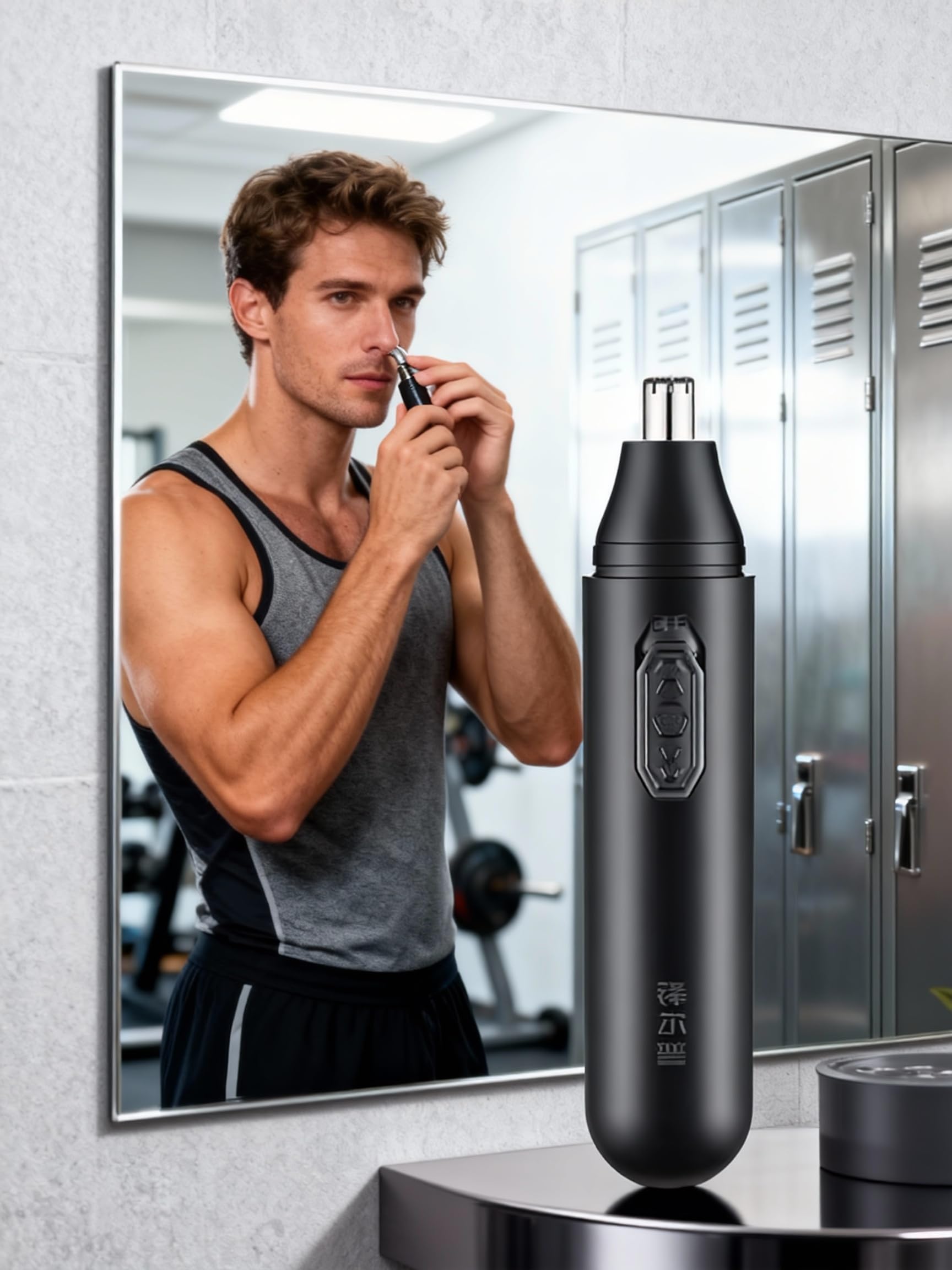Electric Nose Hair Trimmer Battery Powered Painless Automatic Trimming Portable Grooming Tool for Men and Women