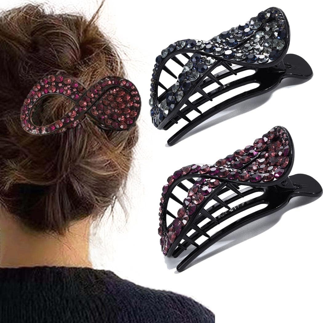 Set Di Fermagli Per Capelli In Cristallo Dolce Per Donna, Ragazza, Perla, Strass, Clip Laterale Per Capelli, Accessori Per Capelli