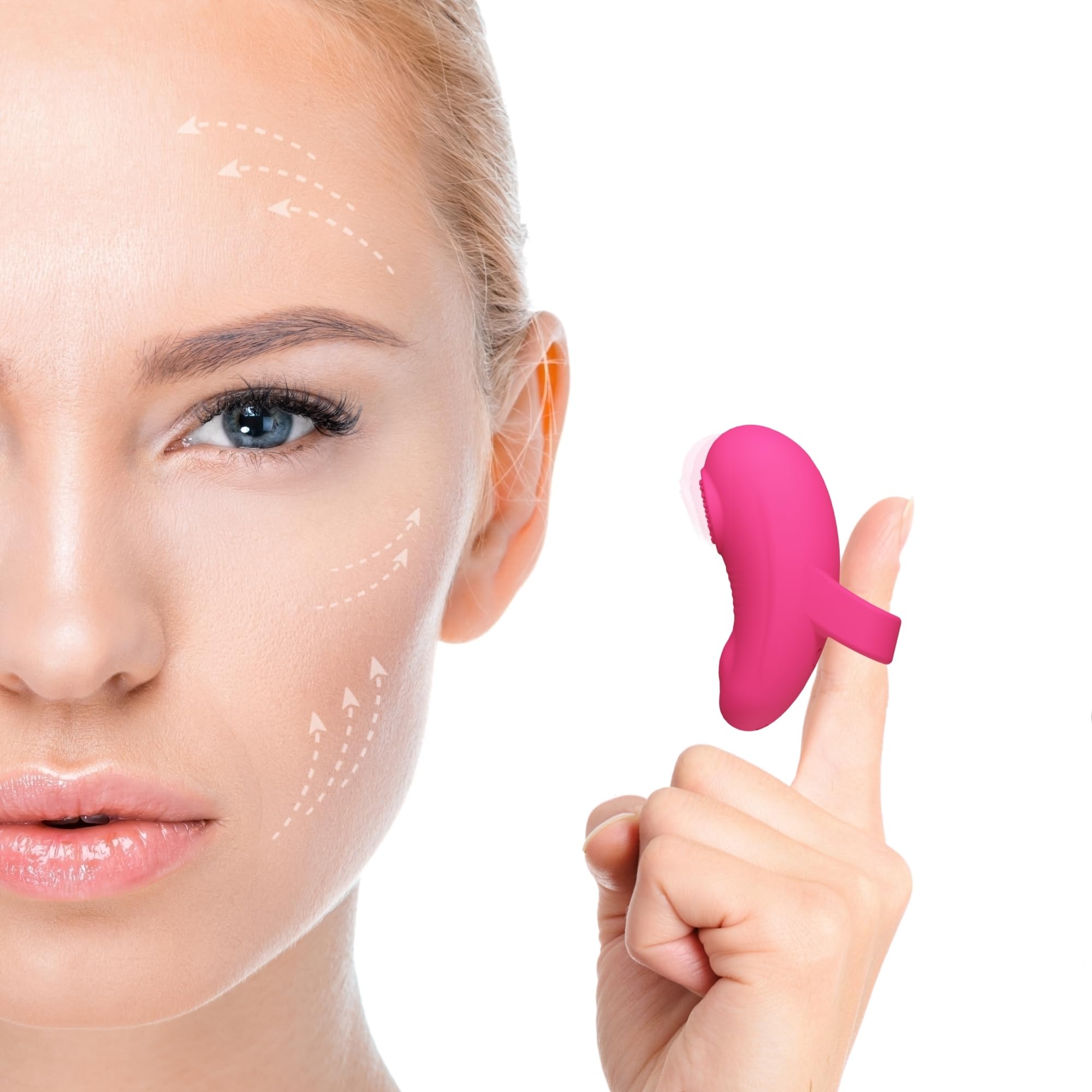 Mini-Ring Handheld Powerful Face Eye Massager Multifunctional Massage Tool Waterproof Portable Eye Jaw Finger and Body Massager Relieves