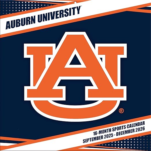 Auburn Tigers 2026 12x12 Team Wall Calendar : Buy Online at Best Price ...