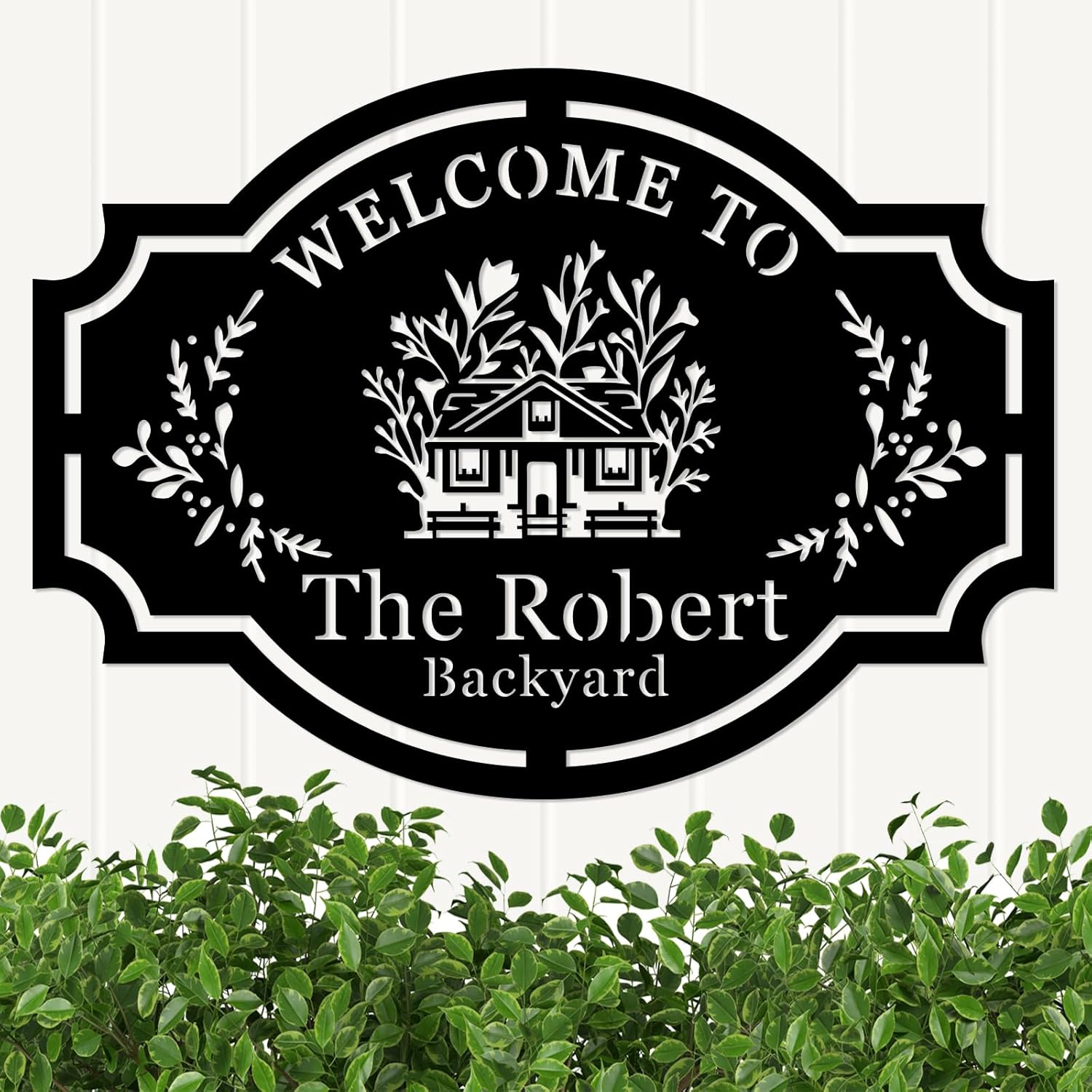 Custom Metal Farm Name Wall Sign, Personalized Farmhouse Sign, Last Name Sign, Welcome Sign, Housewarming Gift, Front Door Decor, EST Sign, Monogram For Home Decor Garden Yard Farm Decorate