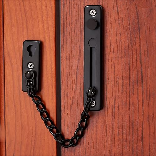 Miniatura 4 de Cerradura de cadena de puerta, guardia de cadena de seguridad de acero inoxidable para puerta, cadena de bloqueo de puerta gruesa con tornillos,