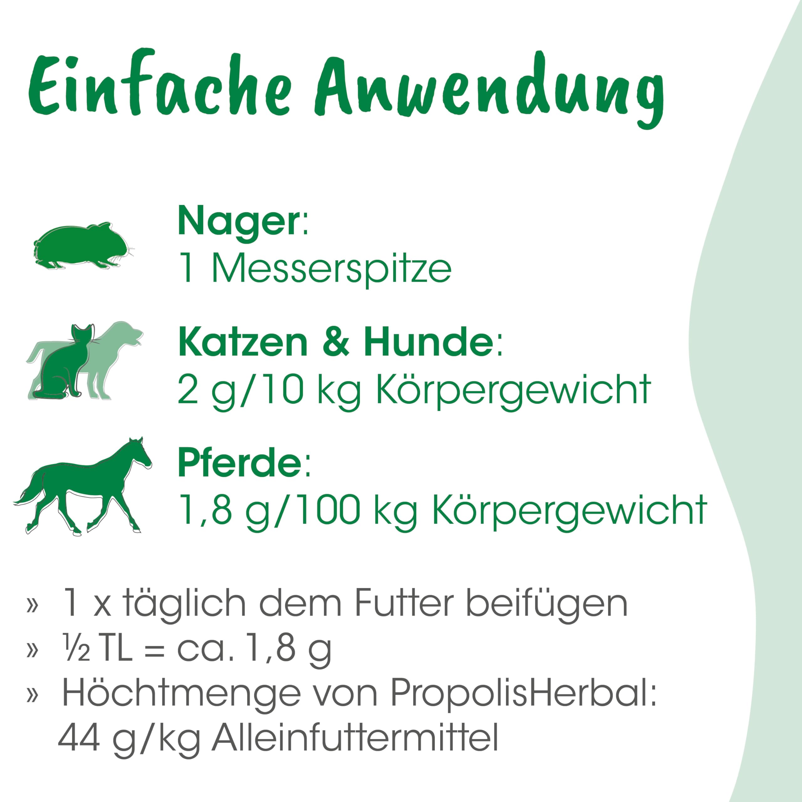 cdVet PropolisHerbal 190g - Propolis Nahrungsergänzung für Hunde, Katzen, Nager, Pferde und Haustiere durch Flavanoide und Spurenelemente